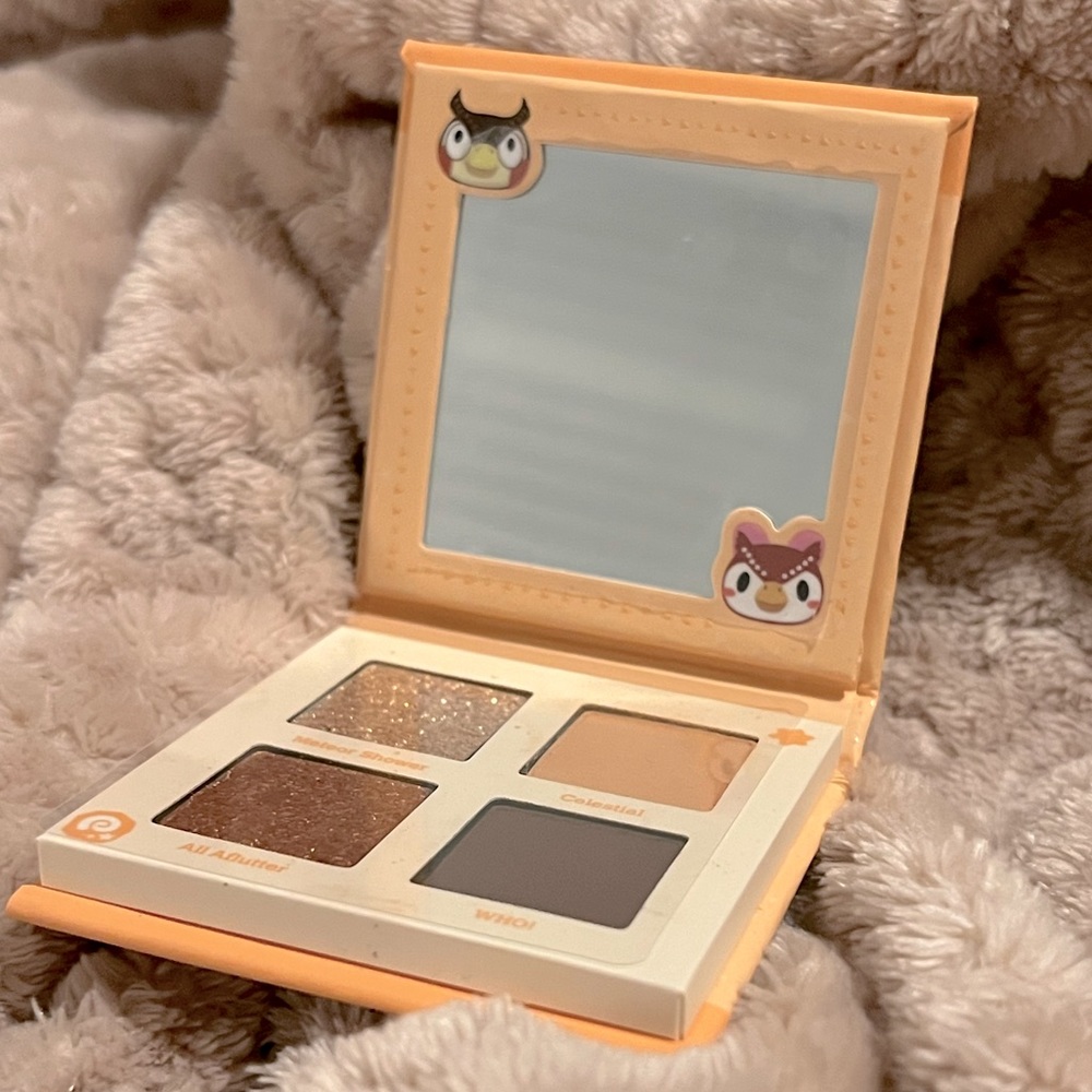 Colourpop Animal Crossing What a Hoot Eyeshadow Quad Palette with Mirror